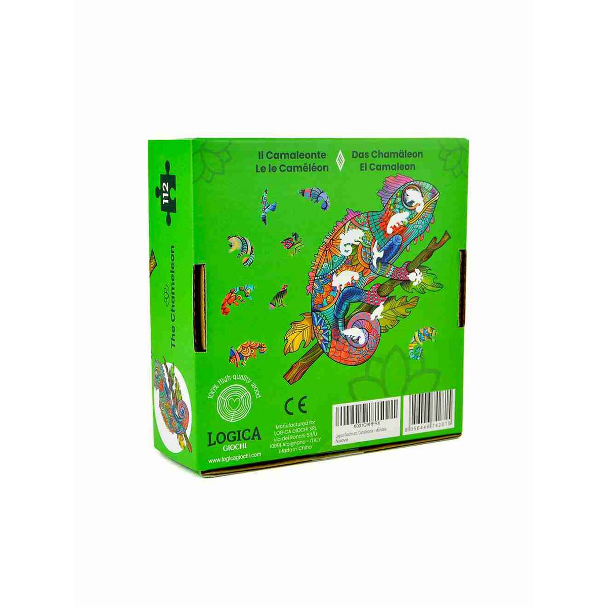 Logica Giochi Mandala Houten Legpuzzel – Kameleon (Chameleon)