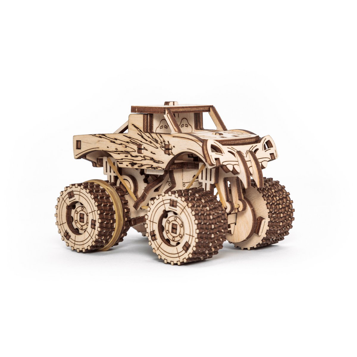 Eco Wood Art (EWA) 3D Houten Puzzel, 5 in 1 Vehicles set