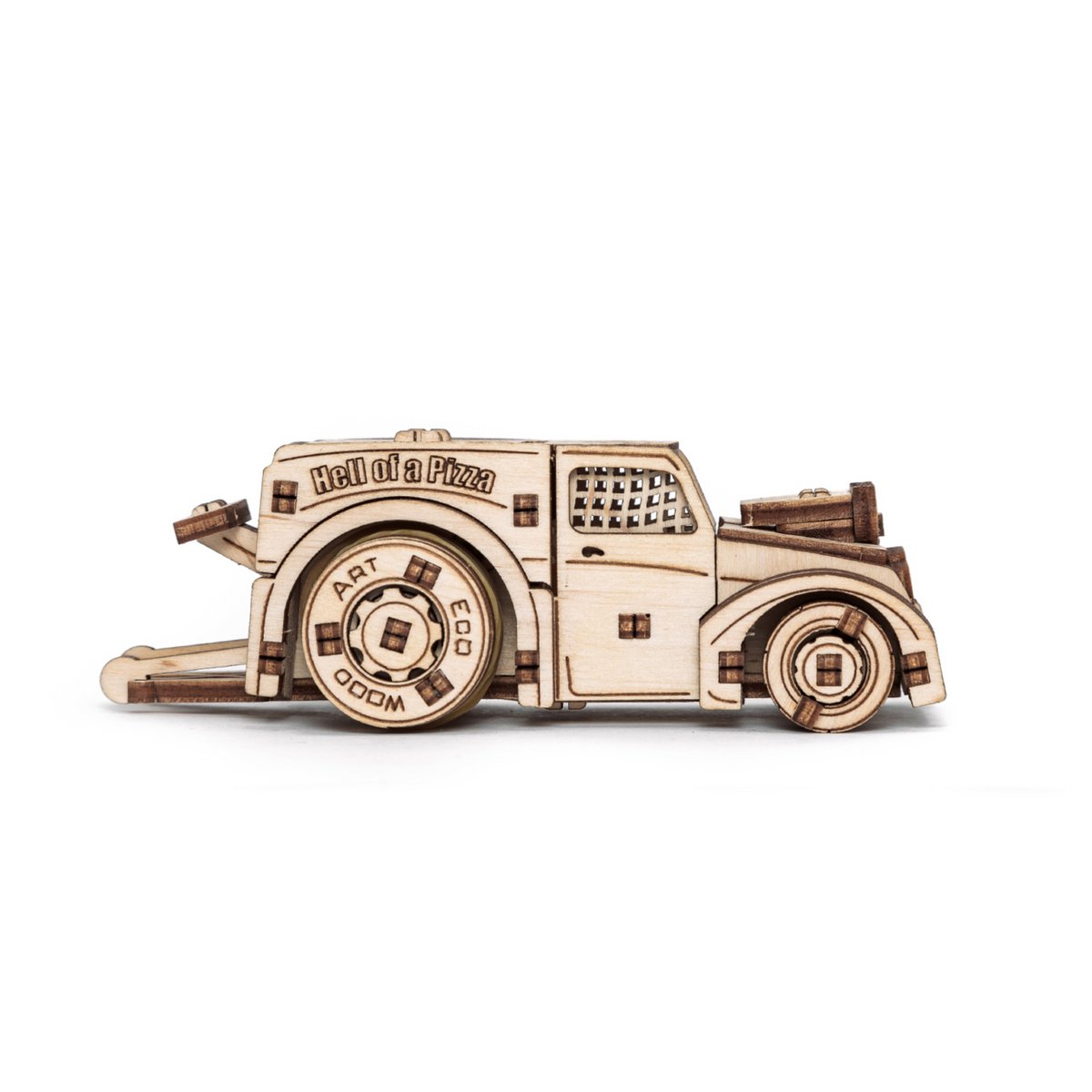 Eco Wood Art (EWA) 3D Houten Puzzel, 5 in 1 Vehicles set