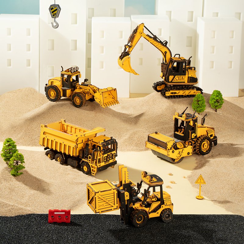 Robotime, Houten Puzzel 3D Bulldozer