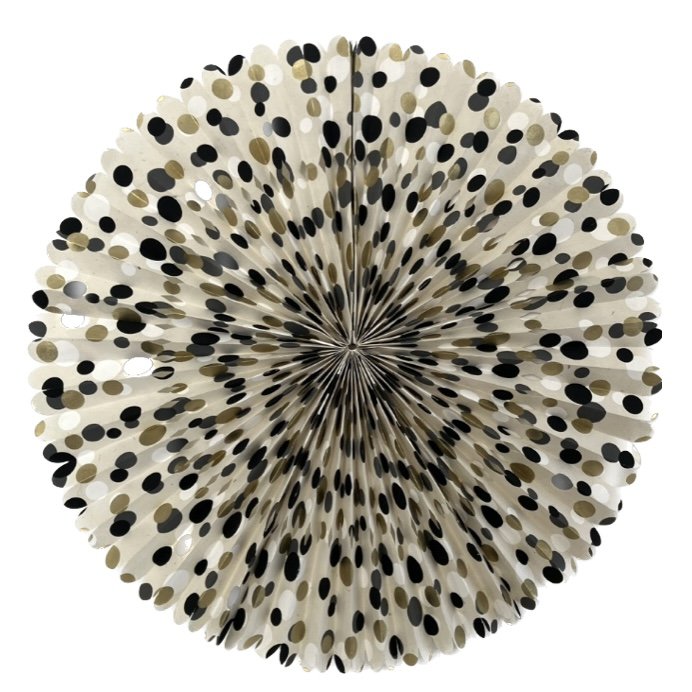 Luna-Leena Rosette met stippen - Eco-papier - Handgemaakt in Nepal