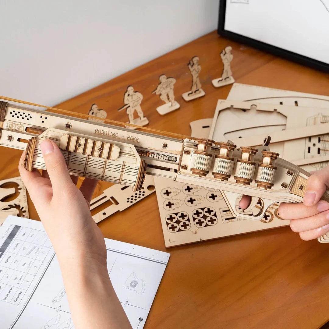 Robotime, 3D Houten Puzzel Terminator M870