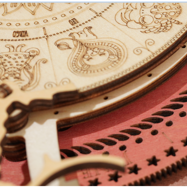 3D Houten Puzzel Tijdmachine Kalender, Robotime