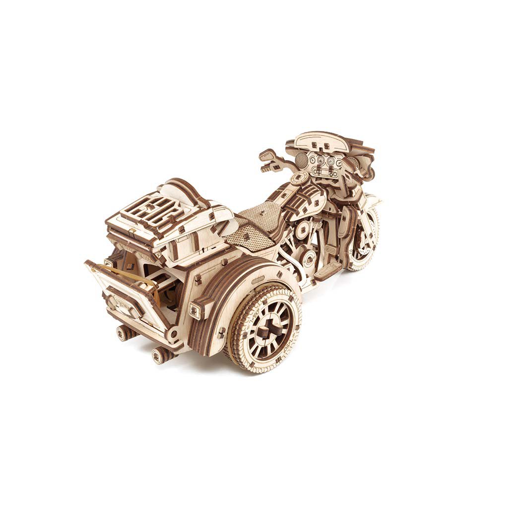 Eco Wood Art (EWA) 3D Houten Puzzel Trike, 2918, 22,6x11,1x11,1cm