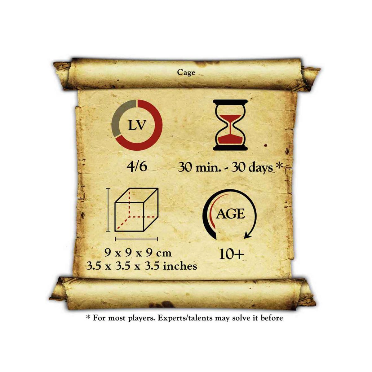 Breinbreker Gabbia/Cage, Logica Giochi, LG361, 9x9x9cm