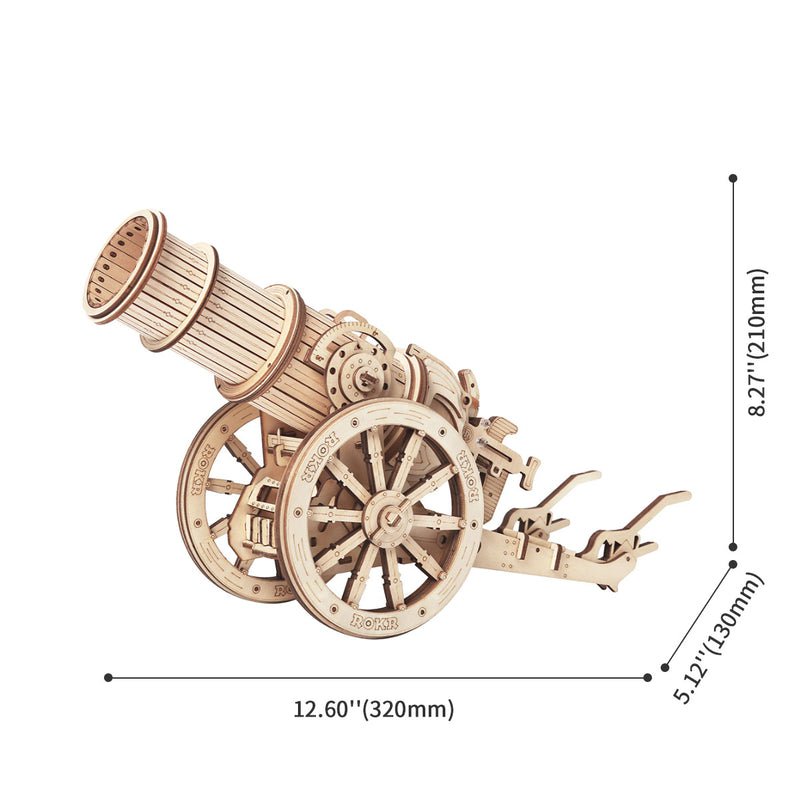 Houten Puzzel 3D Kanon, Robotime