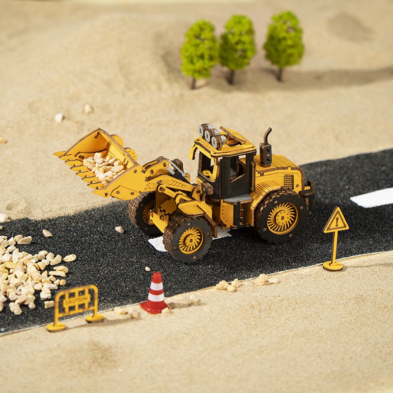 Robotime, Houten Puzzel 3D Bulldozer