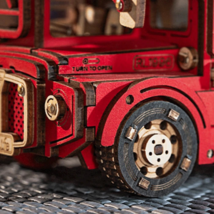 Robotime, Puzzelen was nog nooit zo leuk dan met deze 3D Houten Puzzel London Tour Bus