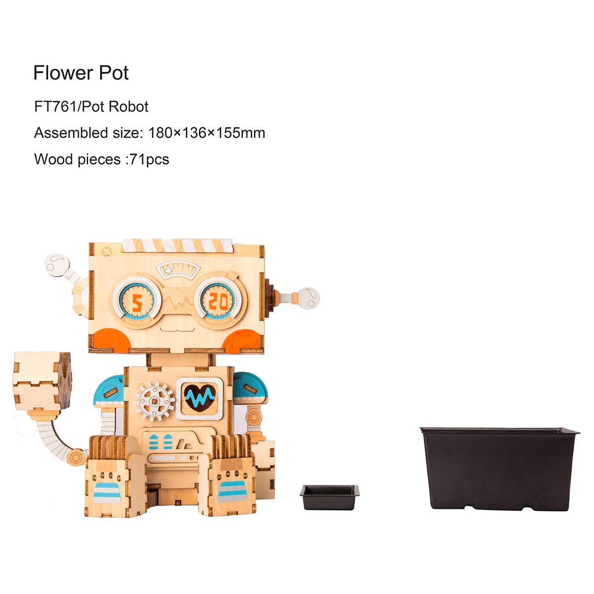 Robotime, DIY Flowerpot Robot