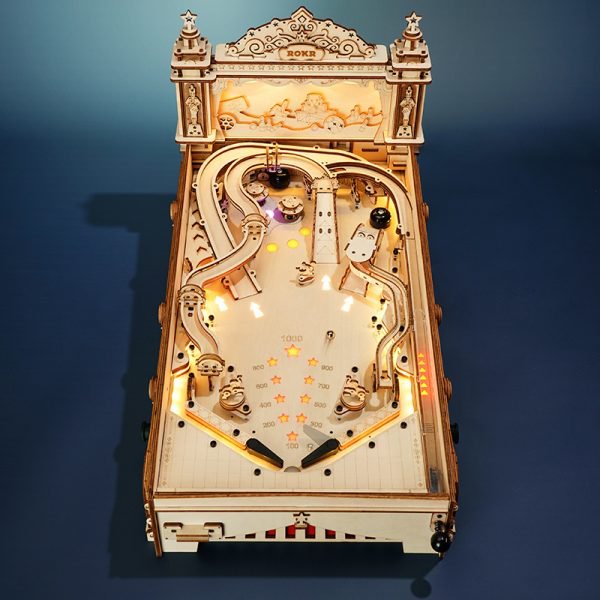 Robotime, 3D Houten Puzzel Flipperkast/Pinball Machine