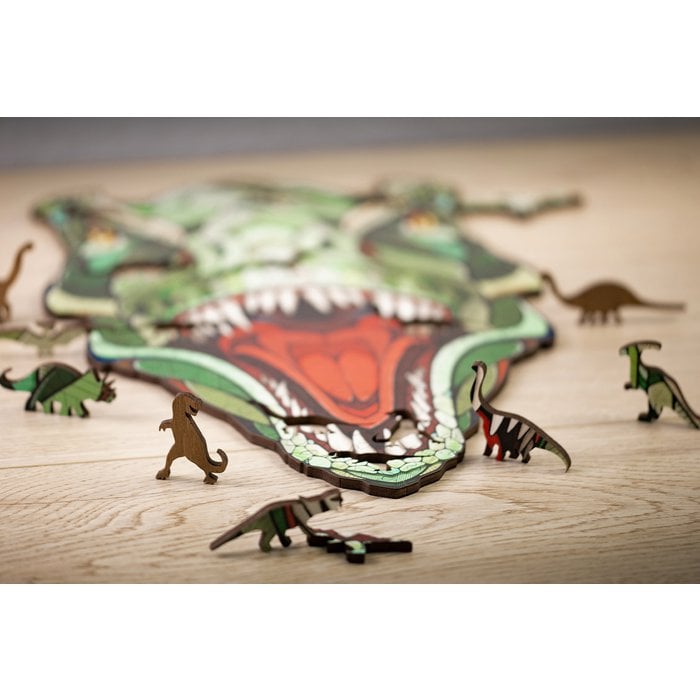Eco Wood Art (EWA) Houten Legpuzzel T-Rex Size L