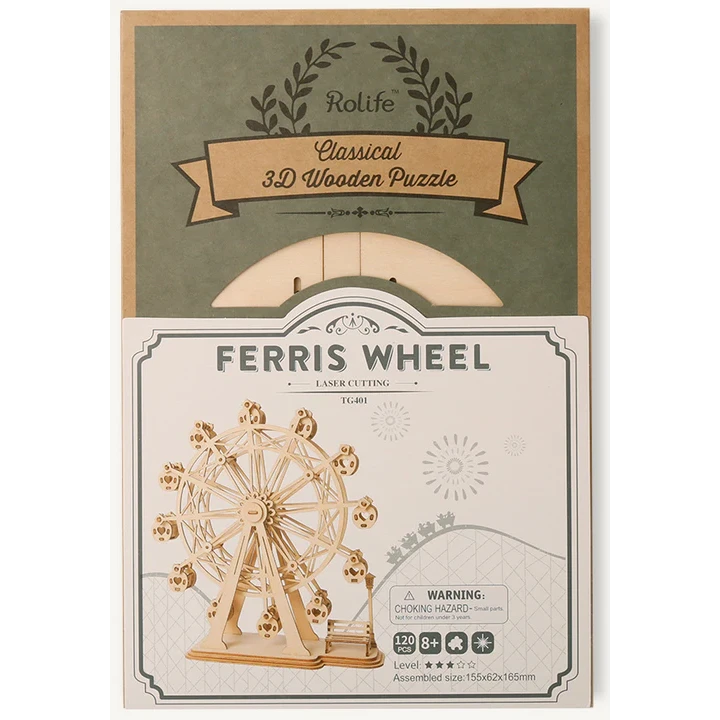 Robotime, 3D Houten Puzzel Ferris Wheel