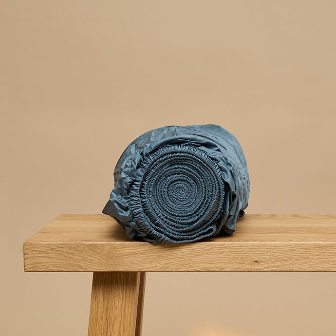 Bamboe Hoeslaken Ocean Blue