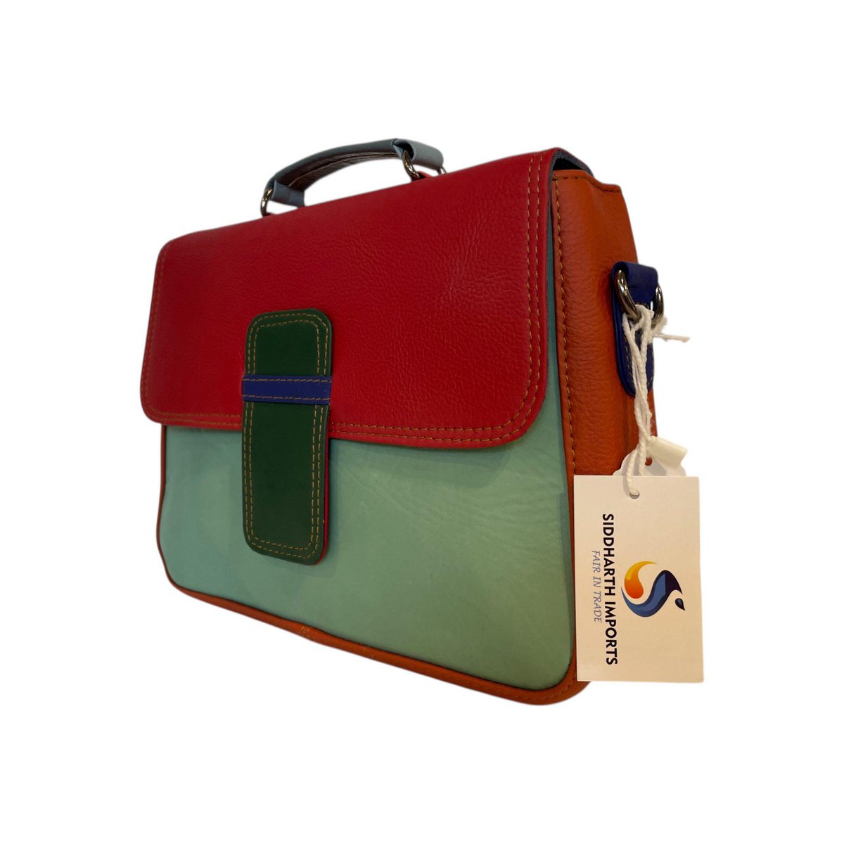 Vrolijke Fair Trade en Duurzaam leren Tas 26