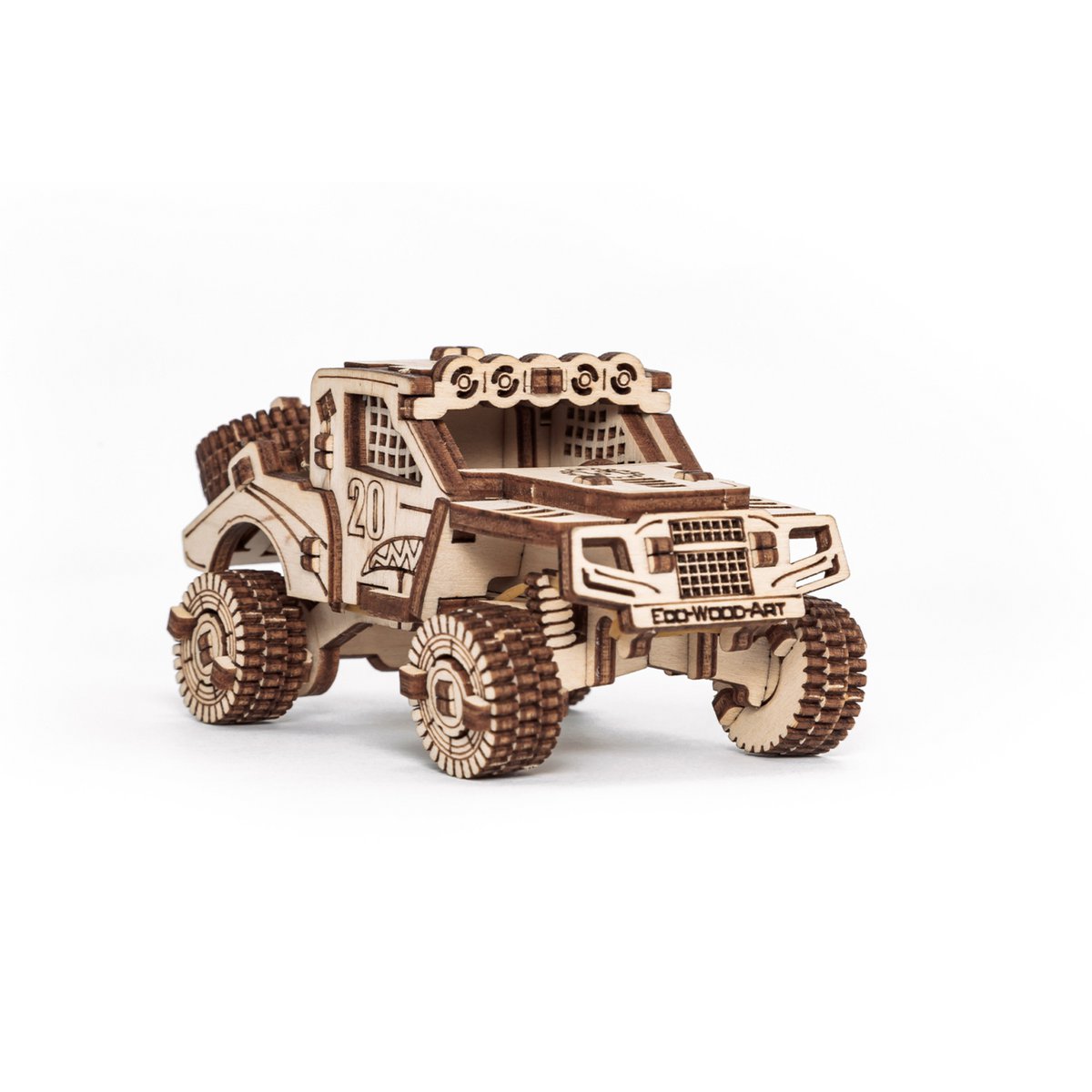 Eco Wood Art (EWA) 3D Houten Puzzel, 5 in 1 Vehicles set