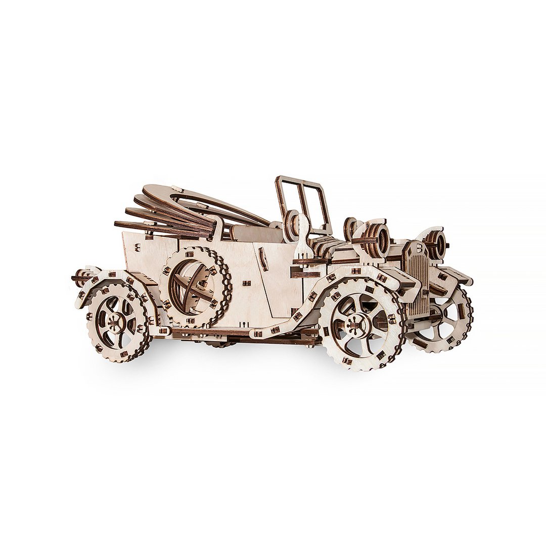 Eco-Wood-Art (EWA) 3D Mechanische Puzzel Retro Auto