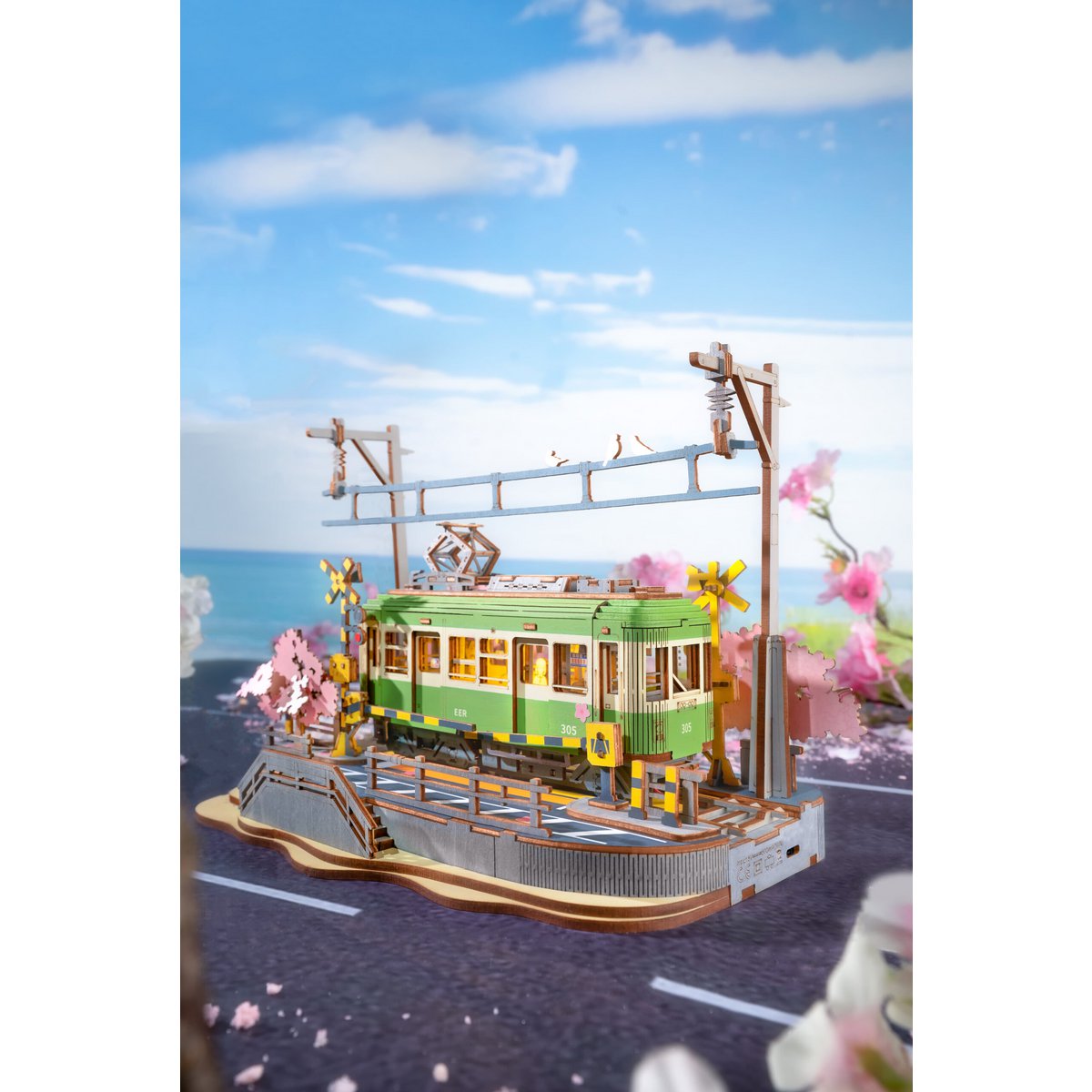 Robotime, DIY 3D Houten Modelbouwpakket, Sakura Journey, TGS02, 23,2x14x16,7cm