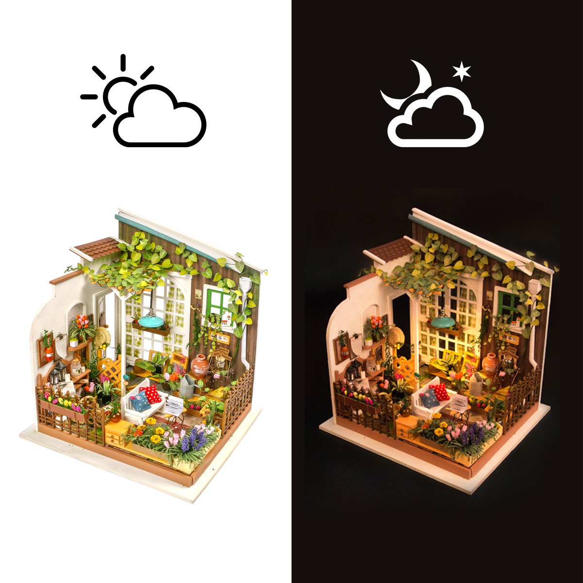 Robotime, DIY Huisje Miller's Flower House