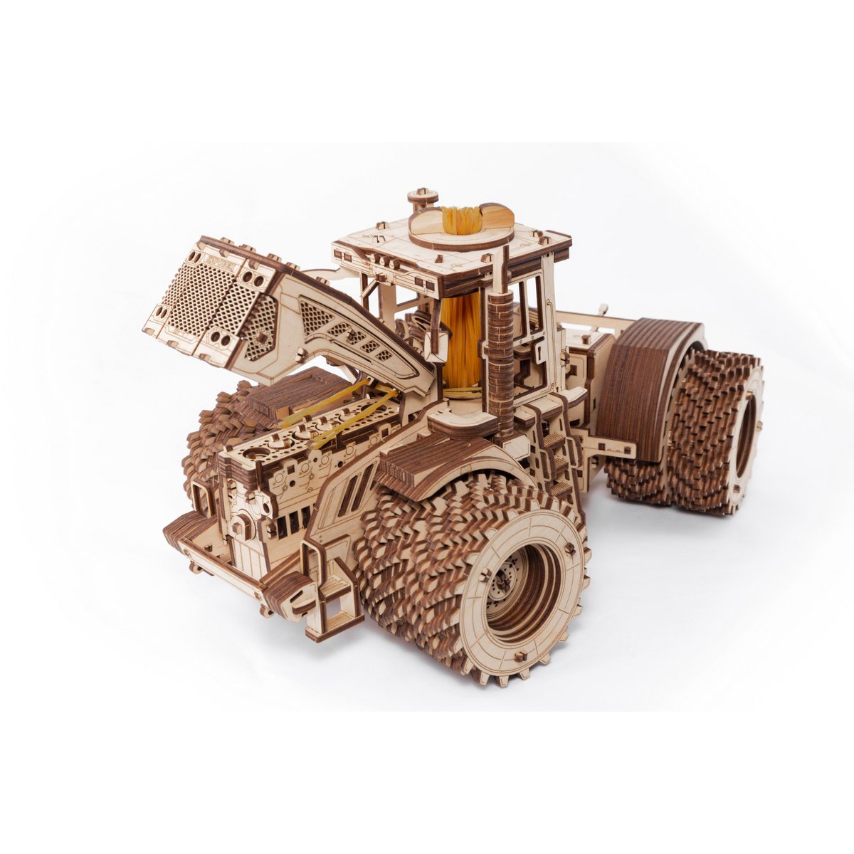 Eco Wood Art (EWA) 3D Mechanische Puzzel, Tractor K-7M