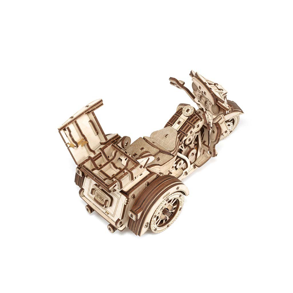 Eco Wood Art (EWA) 3D Houten Puzzel Trike, 2918, 22,6x11,1x11,1cm