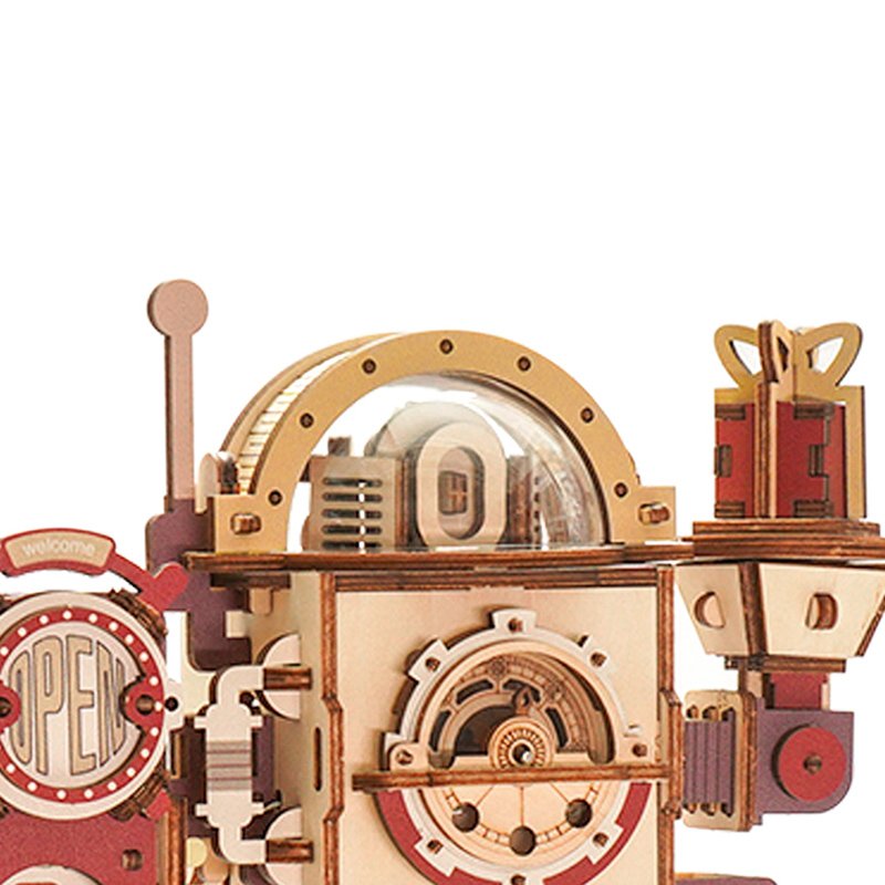 3D Houten Puzzel Knikkerbaan Marble Run Chocolate Factory, Robotime