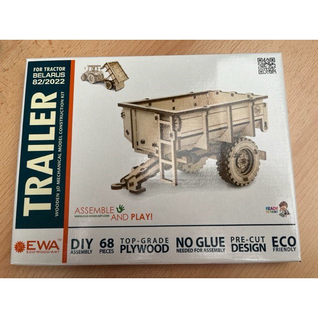 Eco Wood Art (EWA) 3D Mechanische Puzzel, Trailer voor Belarus-82
