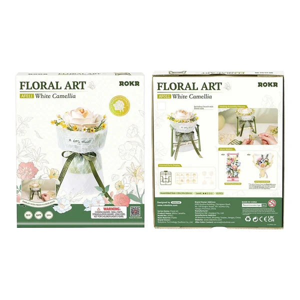 Robotime, DIY 3D Puzzel White Camellia, AF011