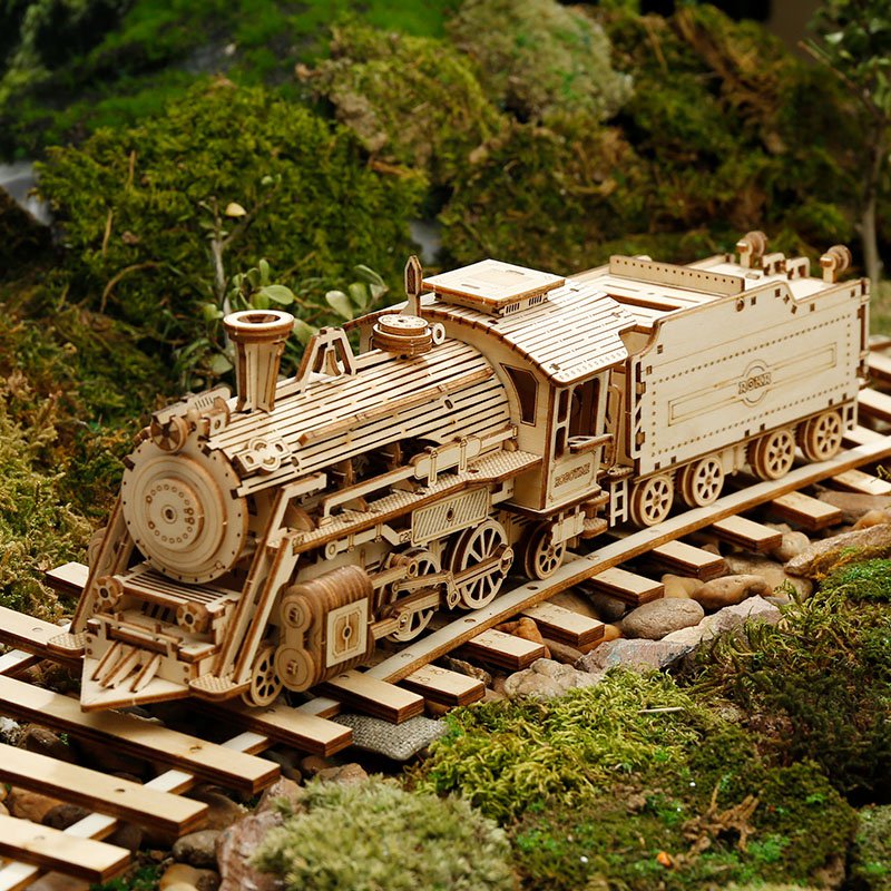 Robotime, 3D Houten Puzzel Prime Steam Express