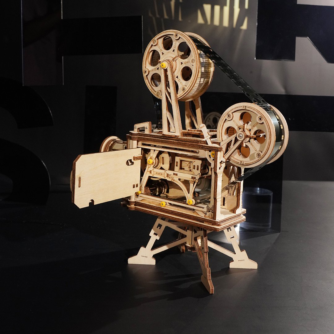 Robotime, Houten Puzzel 3D Vitascope/Movieprojector