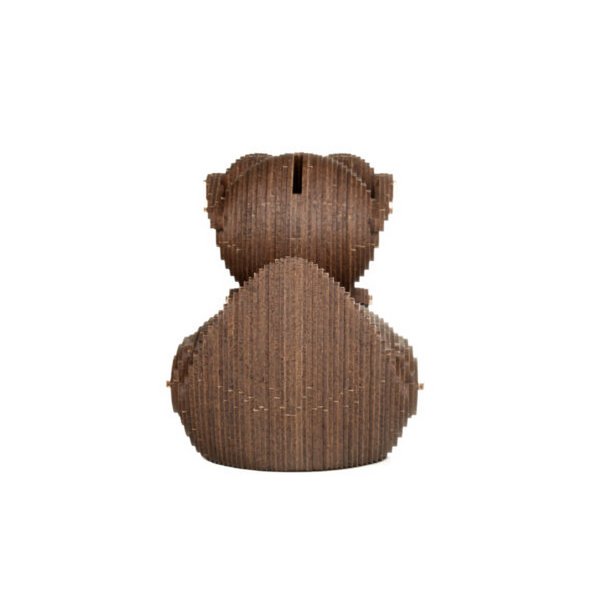 Eco Wood Art (EWA) 3D Houten Bouwset Spaarpot Eend/Duck, 3816, 12,7x10,7x12,8cm