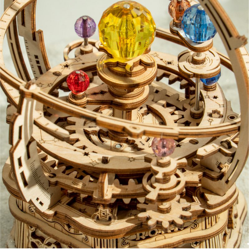 Robotime, Muziekdoos Hout DIY 3D Puzzel Starry Night