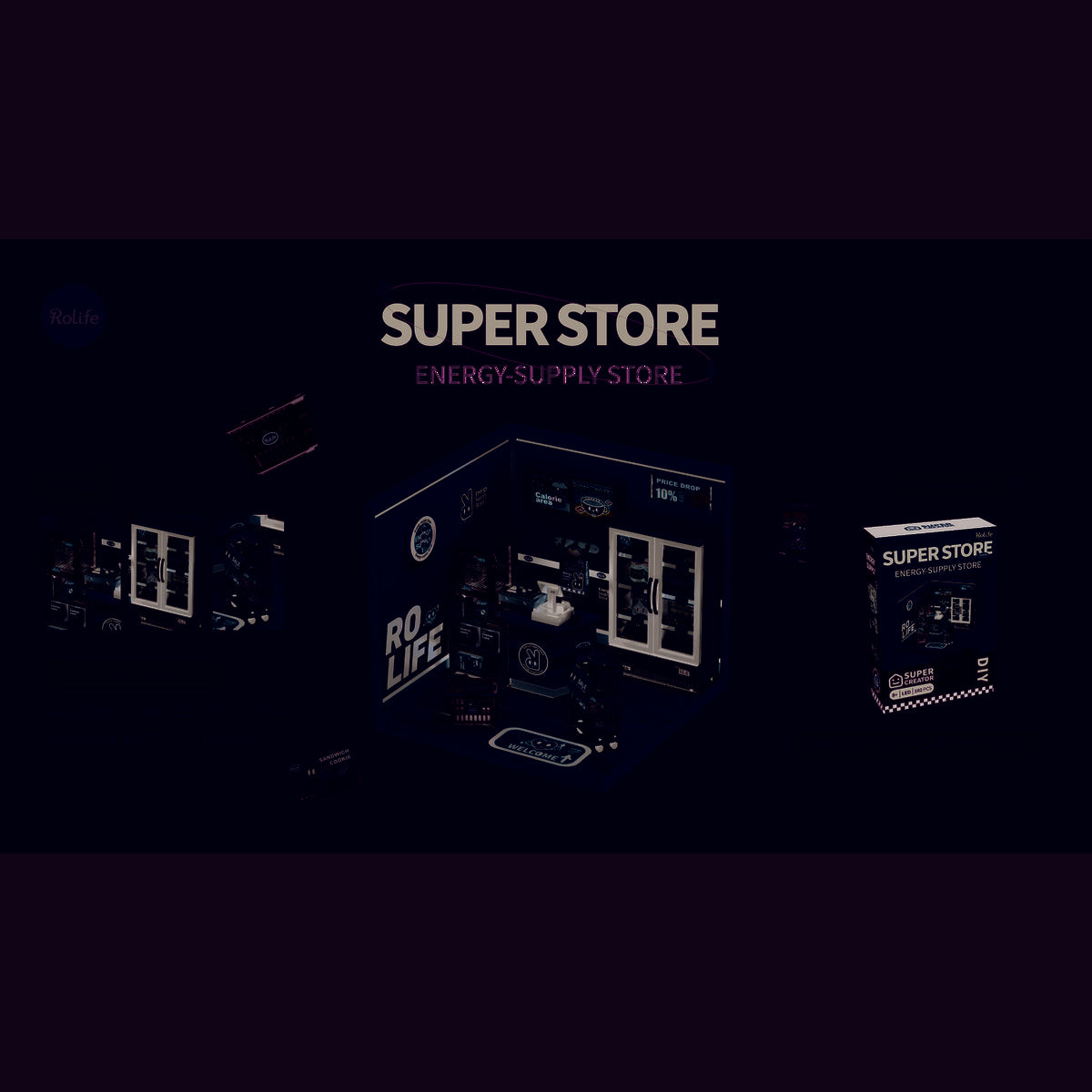 DIY Huisje Super Store Energy-Supply Store, Robotime