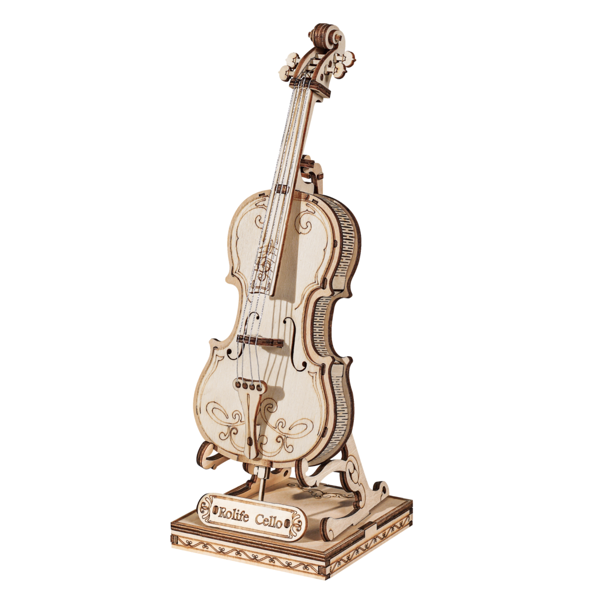 Robotime, 3D Houten Puzzel Muziekinstrument Cello