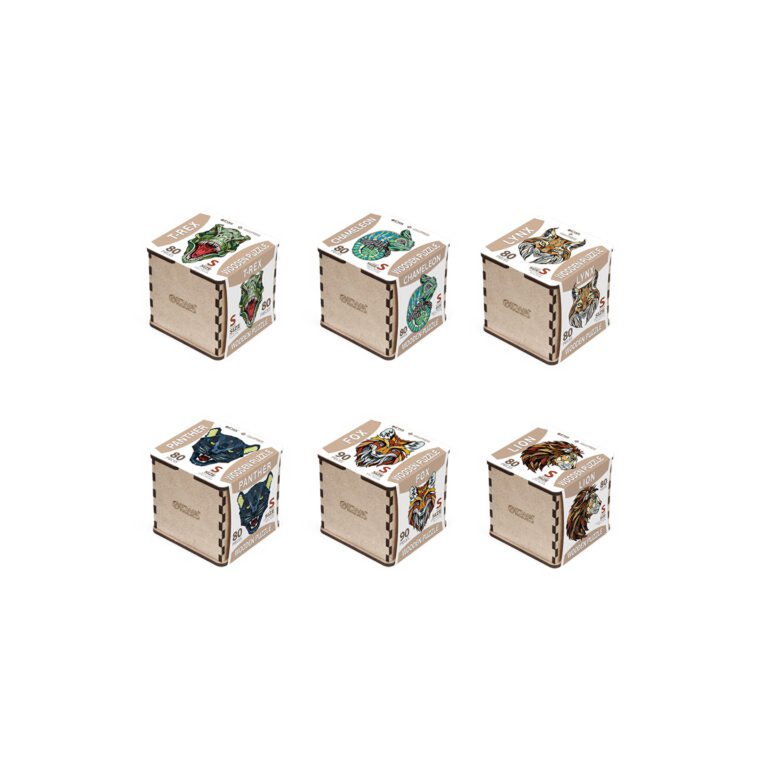 Eco Wood Art (EWA) Houten Legpuzzel Leeuw/ Lion Size S
