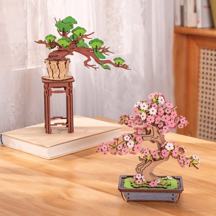 Robotime, Lekker onthaasten met dit DIY pakket, Sakura Bonsai.