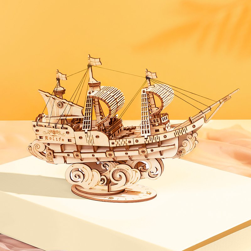 Robotime, 3D Houten Puzzel Sailing Ship
