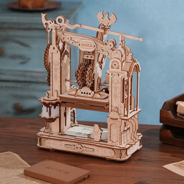 Robotime 3D Houten Puzzel Classic Printing Press, LK602, 21,5x14,5x27cm