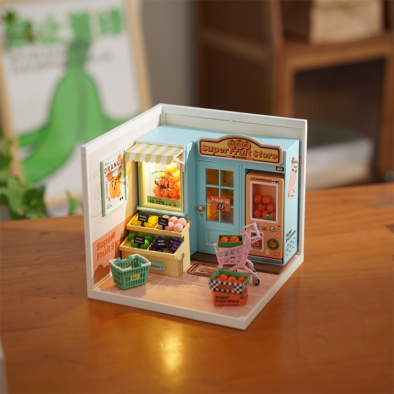 Robotime, DIY Huisje Super Store Daily VC Fruit Store