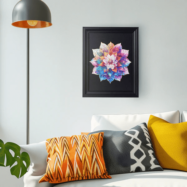 Robotime, Houten Legpuzzel Mystic Mandala Flower