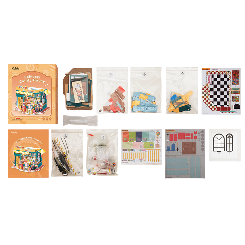 Robotime, DIY Huisje Rainbow Candy House