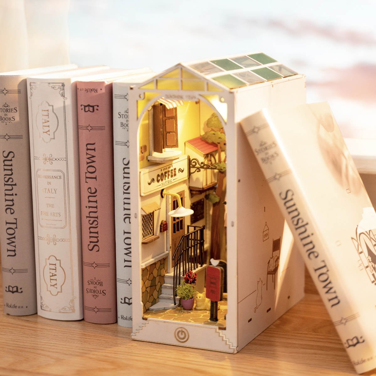 Robotime, DIY Book Nook Boekensteun Sunshine Town