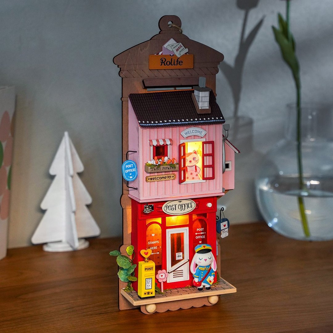 Robotime, DIY Sleutelrekje Love Post Office Sleutelrekje