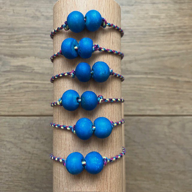 Luna-Leena Bracelet Blue - handgemaakt in Nepal