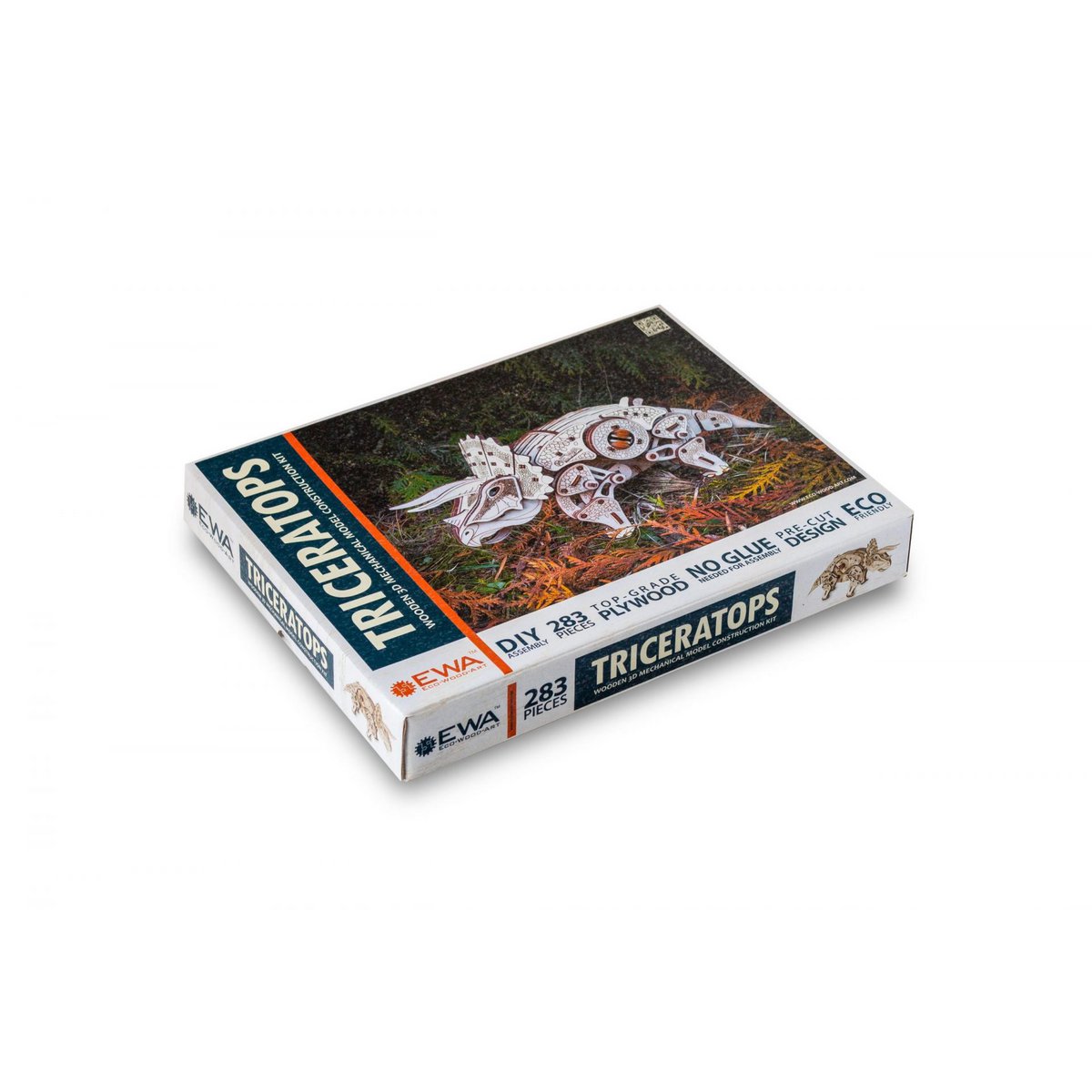 Eco Wood Art (EWA) 3D Mechanische Houten Puzzel Triceratops