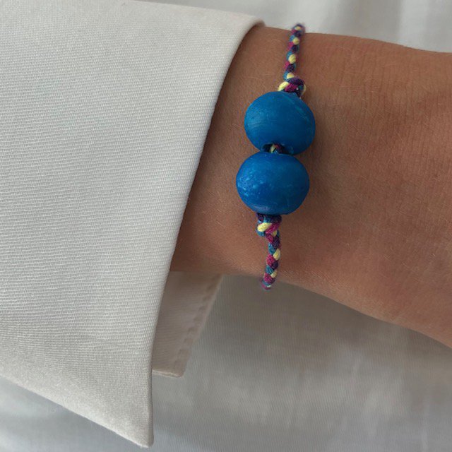 Luna-Leena Bracelet Blue - handgemaakt in Nepal