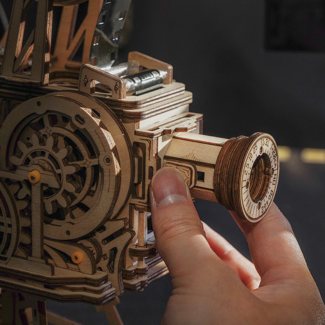 Robotime, Houten Puzzel 3D Vitascope/Movieprojector