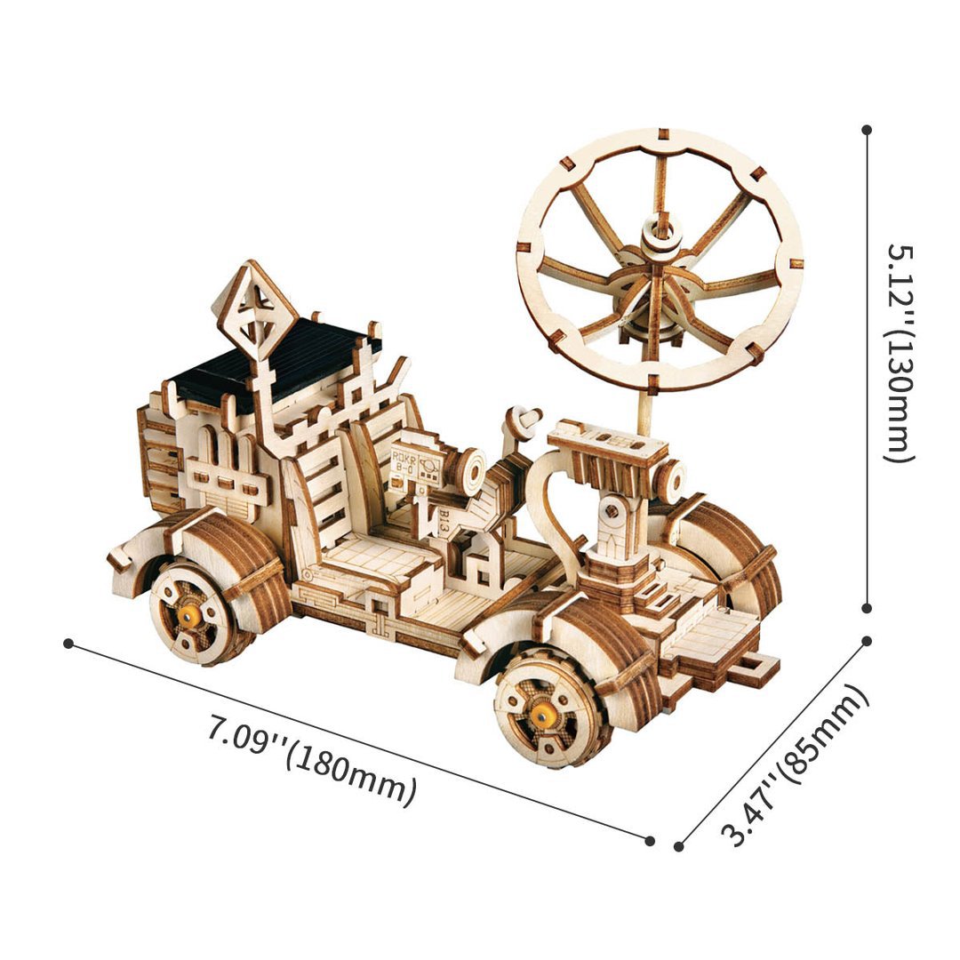 3D Houten Puzzel op zonne-energie Rambler Rover, Robotime