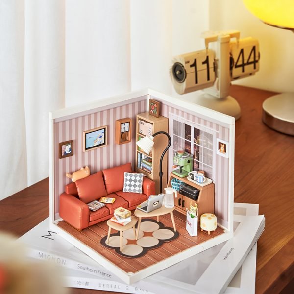 Robotime, DIY Huisje Super Creator Happy Meals Kitchen, DW008, 16,3x16,3x15,2cm