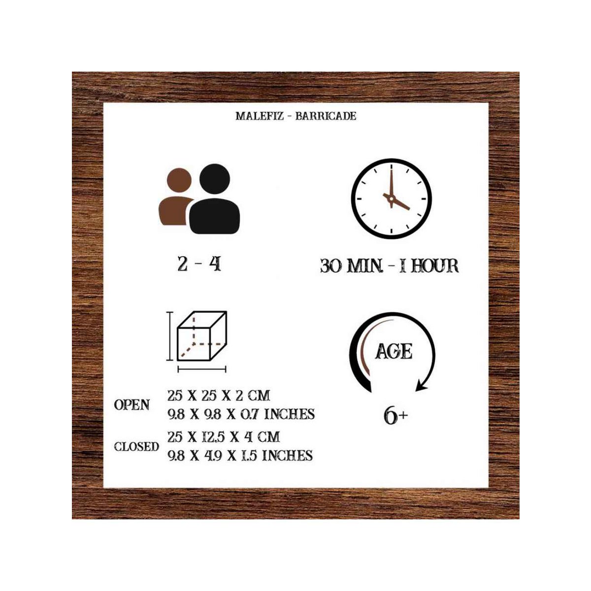 Logica Giochi Houten (reis) Bordspel Barricade, LG627, 25x25x2cm