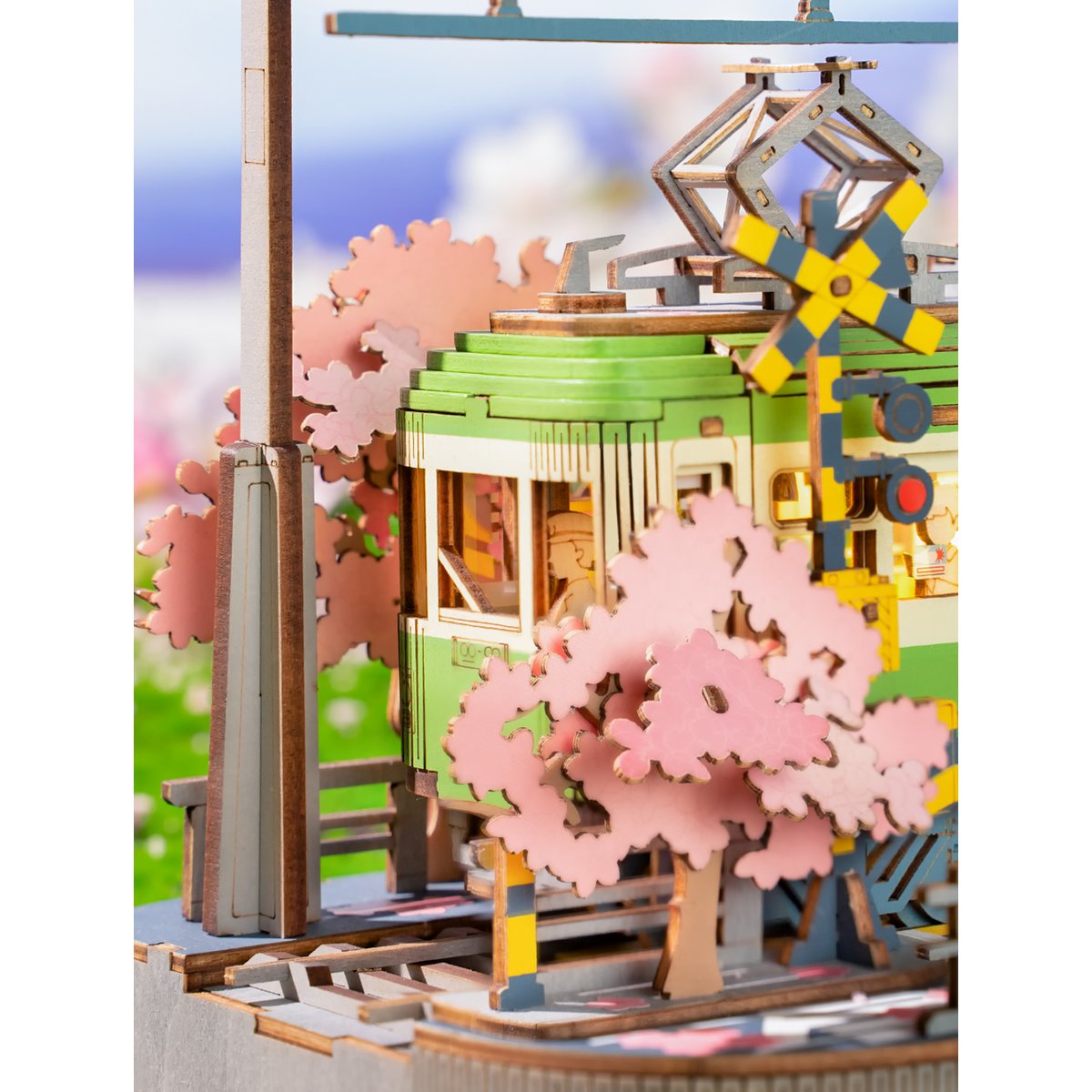 Robotime, DIY 3D Houten Modelbouwpakket, Sakura Journey, TGS02, 23,2x14x16,7cm